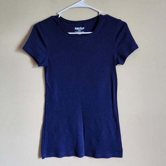 Old Navy Dark Blue Basic Tee-Shirt Size Small - Picture 2 of 4